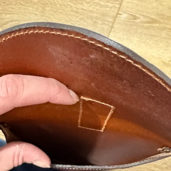 Vintage Equestrian Brown Leather Saddle Bag - Picture 2 of 8